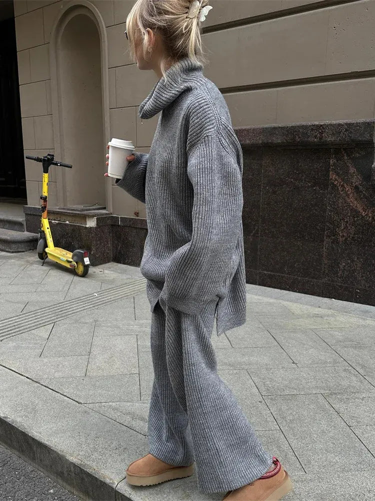 Drita® | Solid Color Half Zip Sweater Matching Set