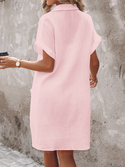 Frederika® | Soft and Chic Casual Style Linen Dress