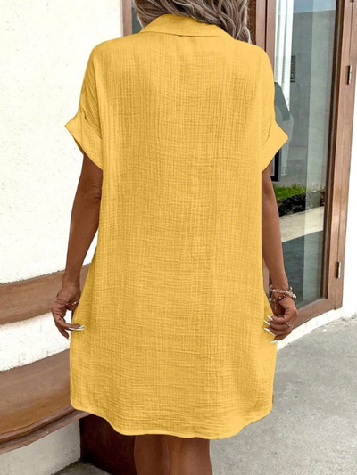 Frederika® | Soft and Chic Casual Style Linen Dress