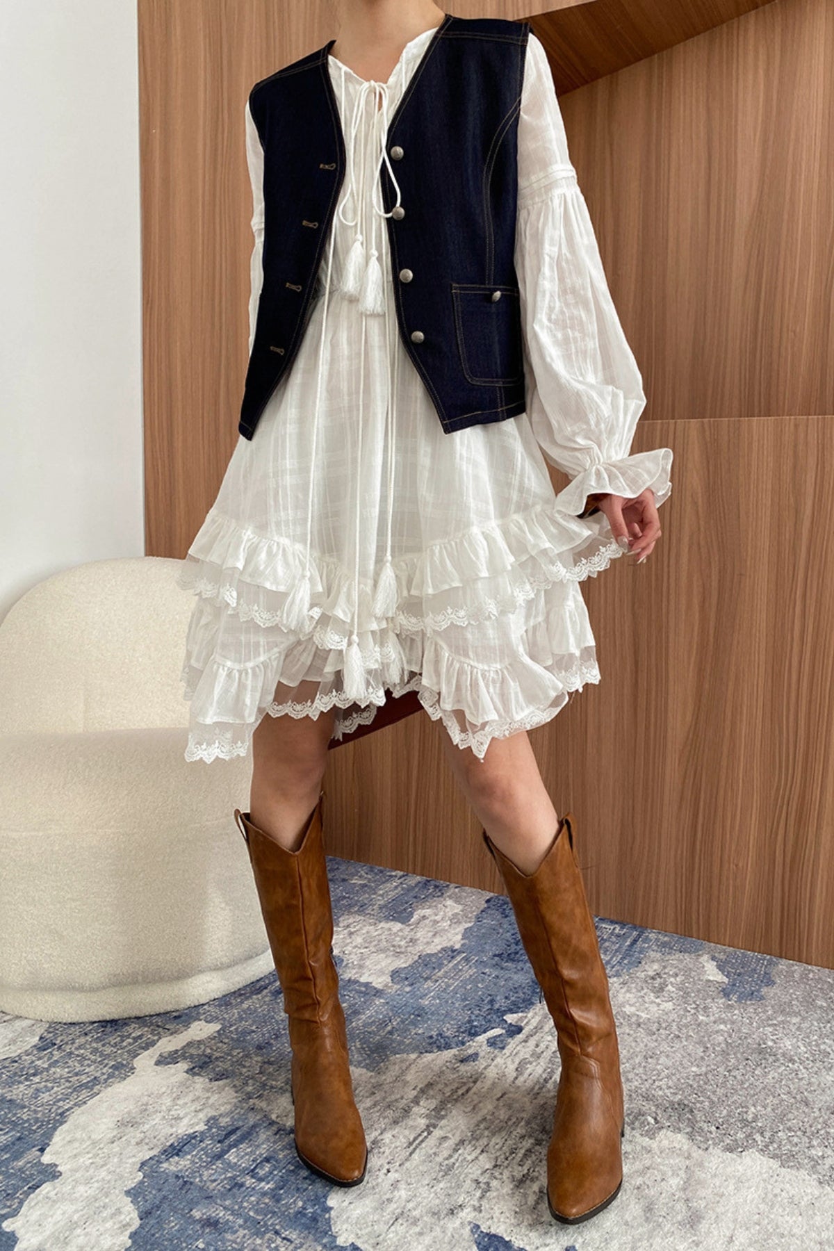 Aitana® | MV Tie-Waist Layered Holiday Three Pieces Set