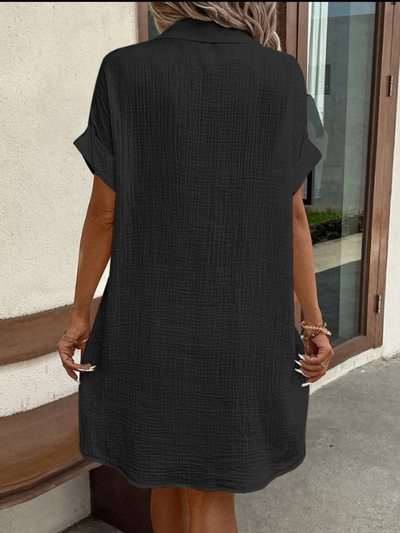 Frederika® | Soft and Chic Casual Style Linen Dress