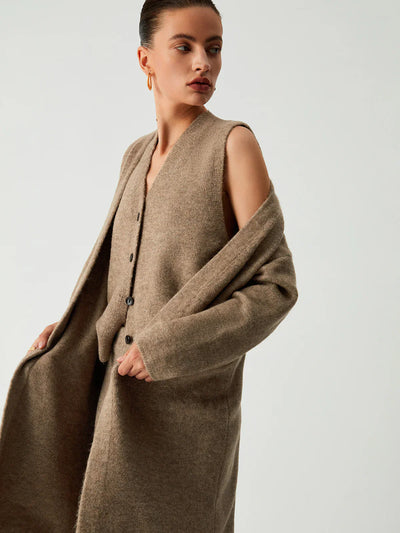 Alexandra® | Leisure Long Cardigan Three Piece Pants Set