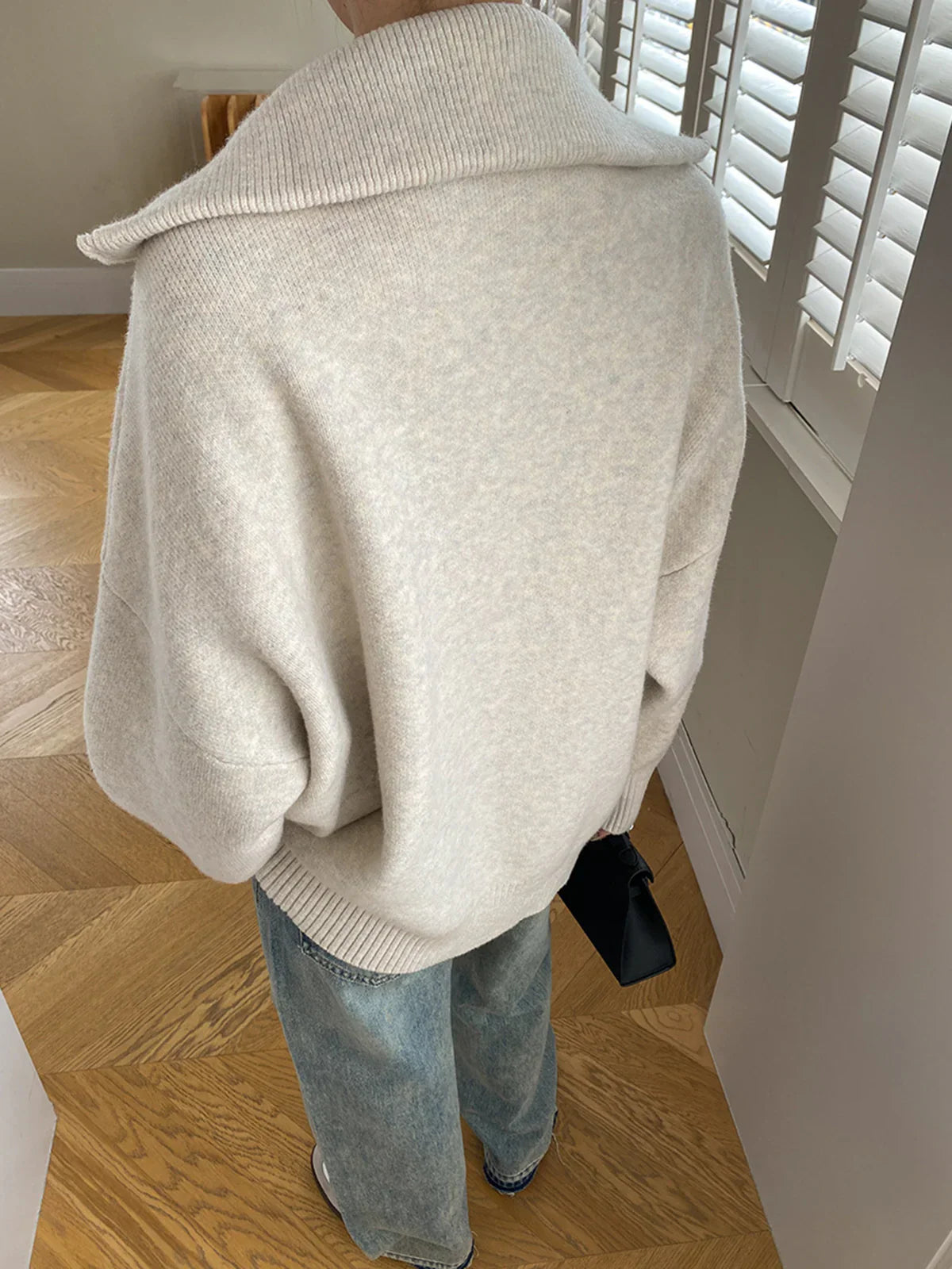 Zofia® | Oversized Open Collar Cardigan