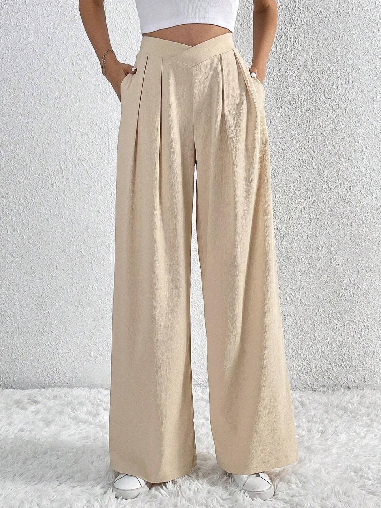 Mara® | Oldmoney Style Pleated Wide Leg Pants