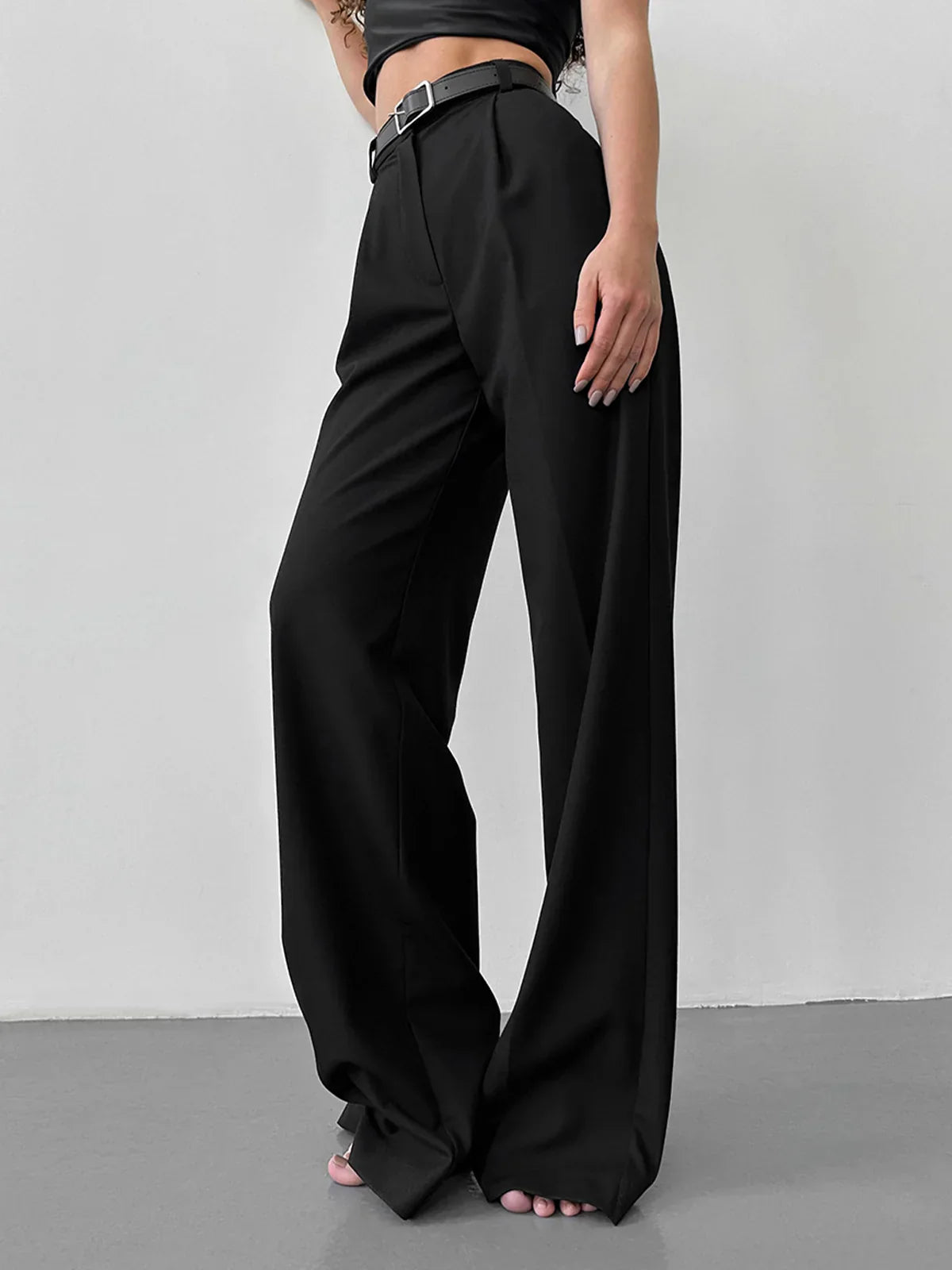 Nele® | Must-have High-Waist Wide Leg Black Pants