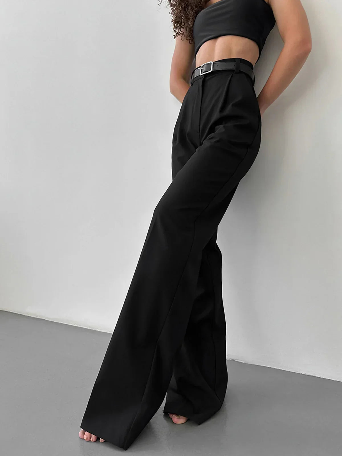 Nele® | Must-have High-Waist Wide Leg Black Pants