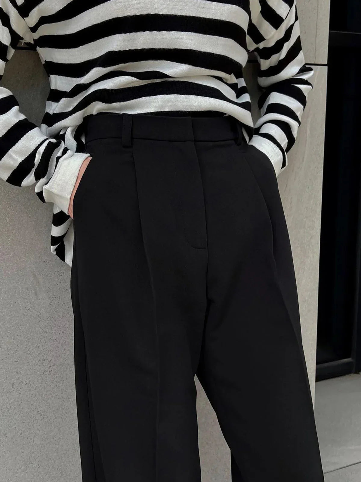 Nele® | Must-have High-Waist Wide Leg Black Pants