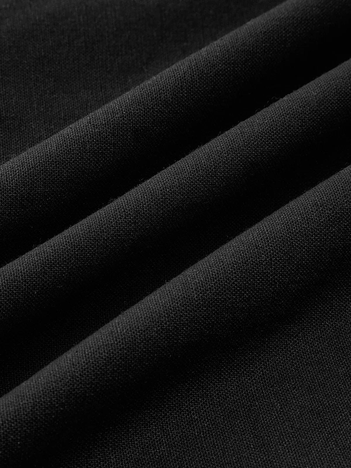 Ayşe® | Simple and Chic Cotton & Linen Halter A Line Long Dress