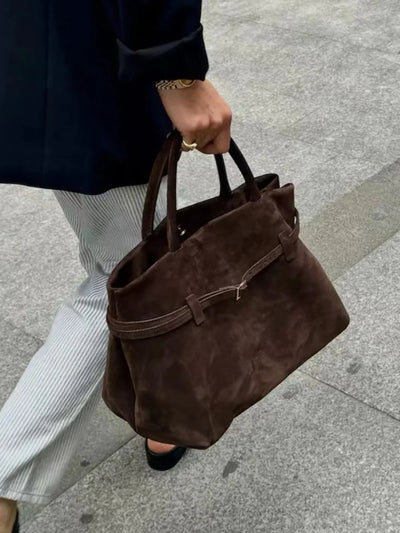 Lene® | Vintage Buckle-Design Top-Handle Bag