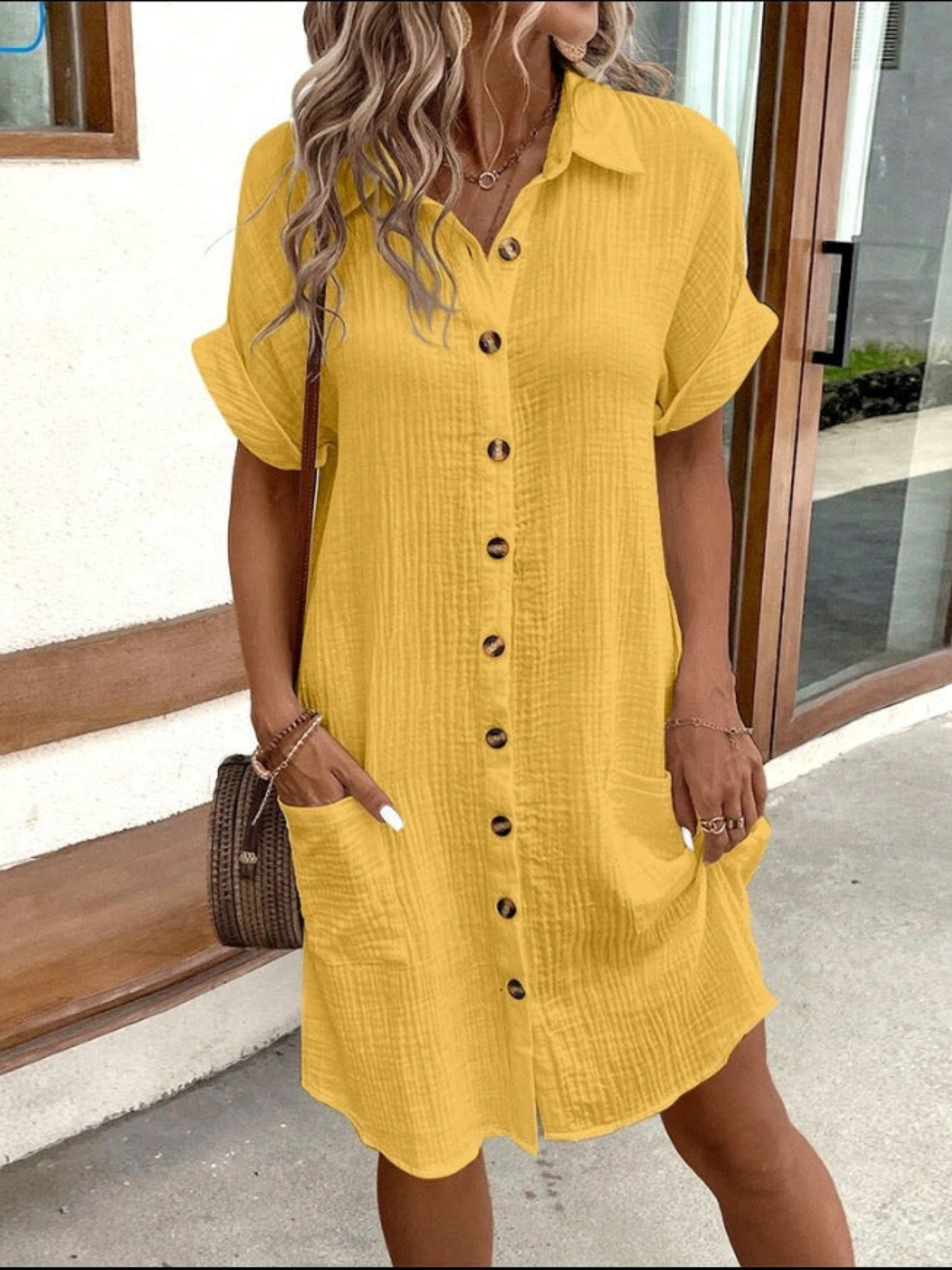 Frederika® | Soft and Chic Casual Style Linen Dress