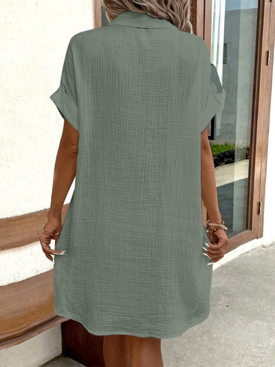 Frederika® | Soft and Chic Casual Style Linen Dress