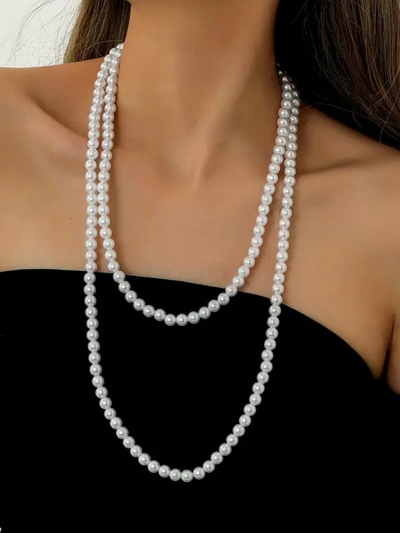Deniz® | Simple Knotted Multilayer Long Necklace