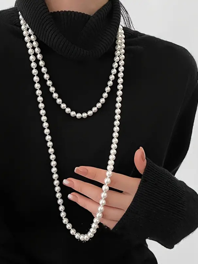 Deniz® | Simple Knotted Multilayer Long Necklace