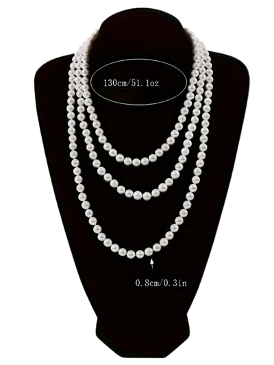Deniz® | Simple Knotted Multilayer Long Necklace