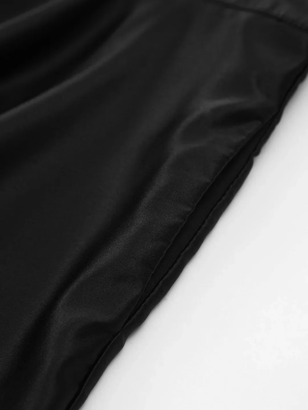 Mette® | Satin Knotted Double Pockets Open Back Pleated Mini Dress