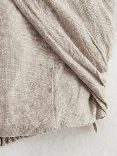 Anna® | Linen Crisscross Halter Tank Top