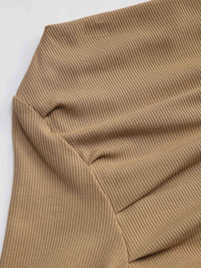 Albina® | Solid Asymmetrical Neck Long Sleeve Top