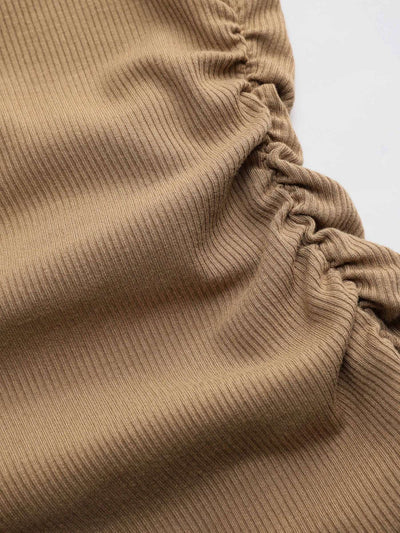 Albina® | Solid Asymmetrical Neck Long Sleeve Top