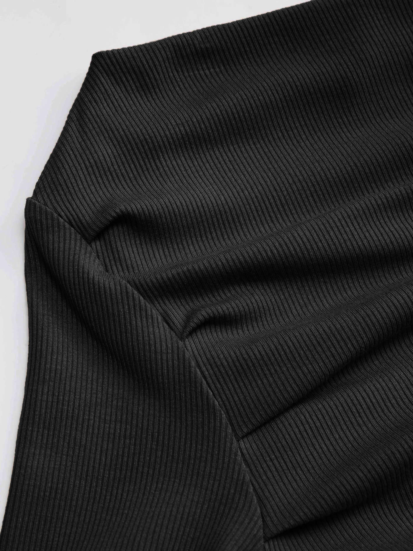 Albina® | Solid Asymmetrical Neck Long Sleeve Top