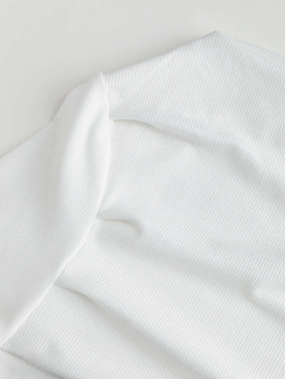 Albina® | Solid Asymmetrical Neck Long Sleeve Top