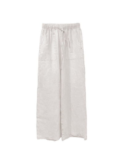 Lidiya® | Linen High Waist Straight-Leg Pants