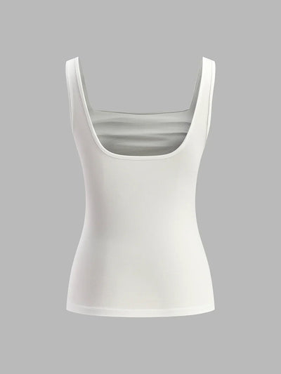 Callie® | Elegant Style Square Collar Sleeveless Cami Top
