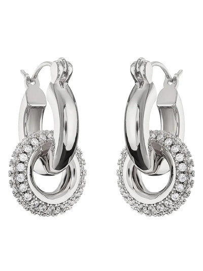 Mafalda® | Retro Polished Double Hoop Earrings