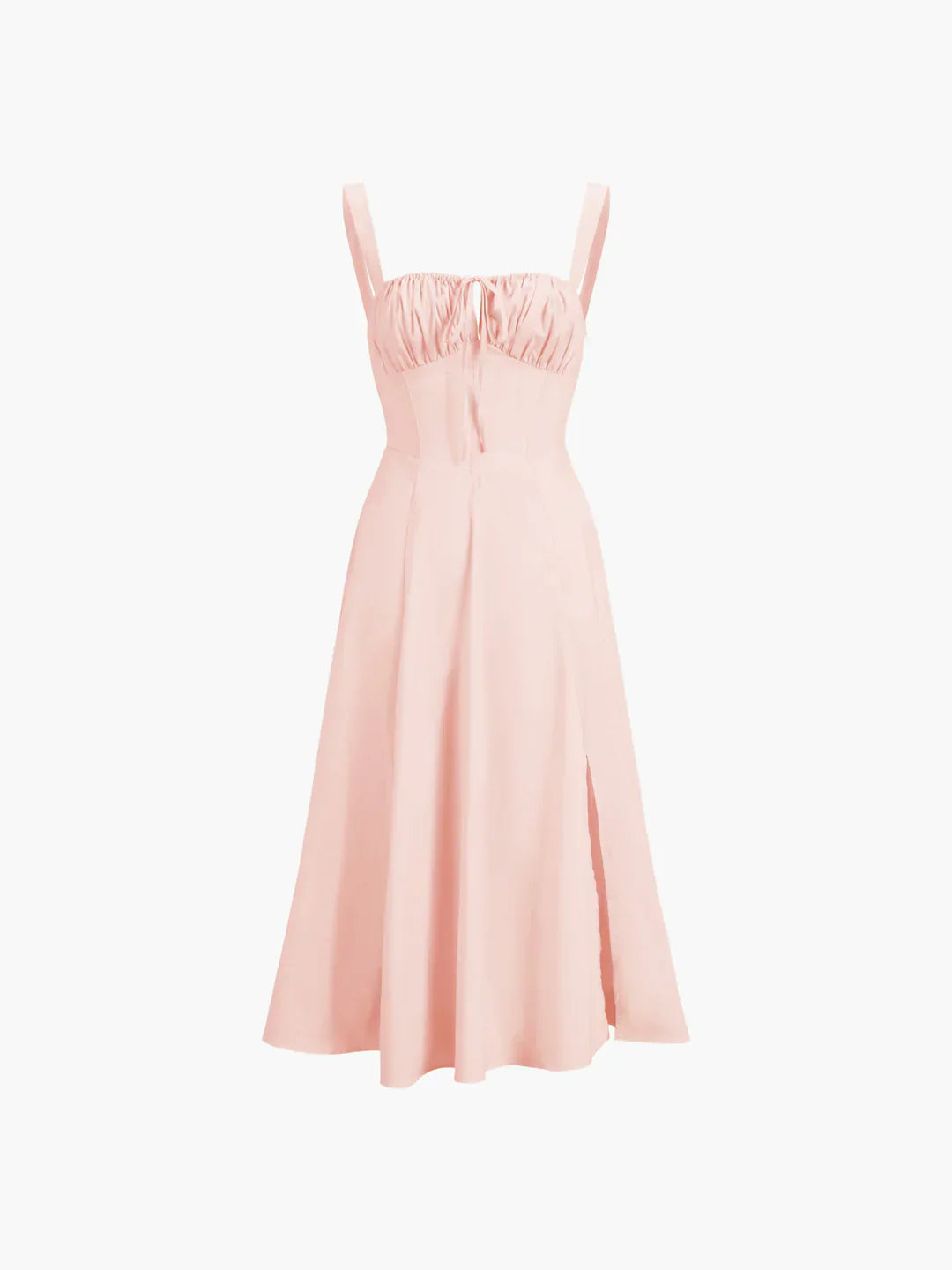 Saga® | Lace-up Long Sling Midi Dress