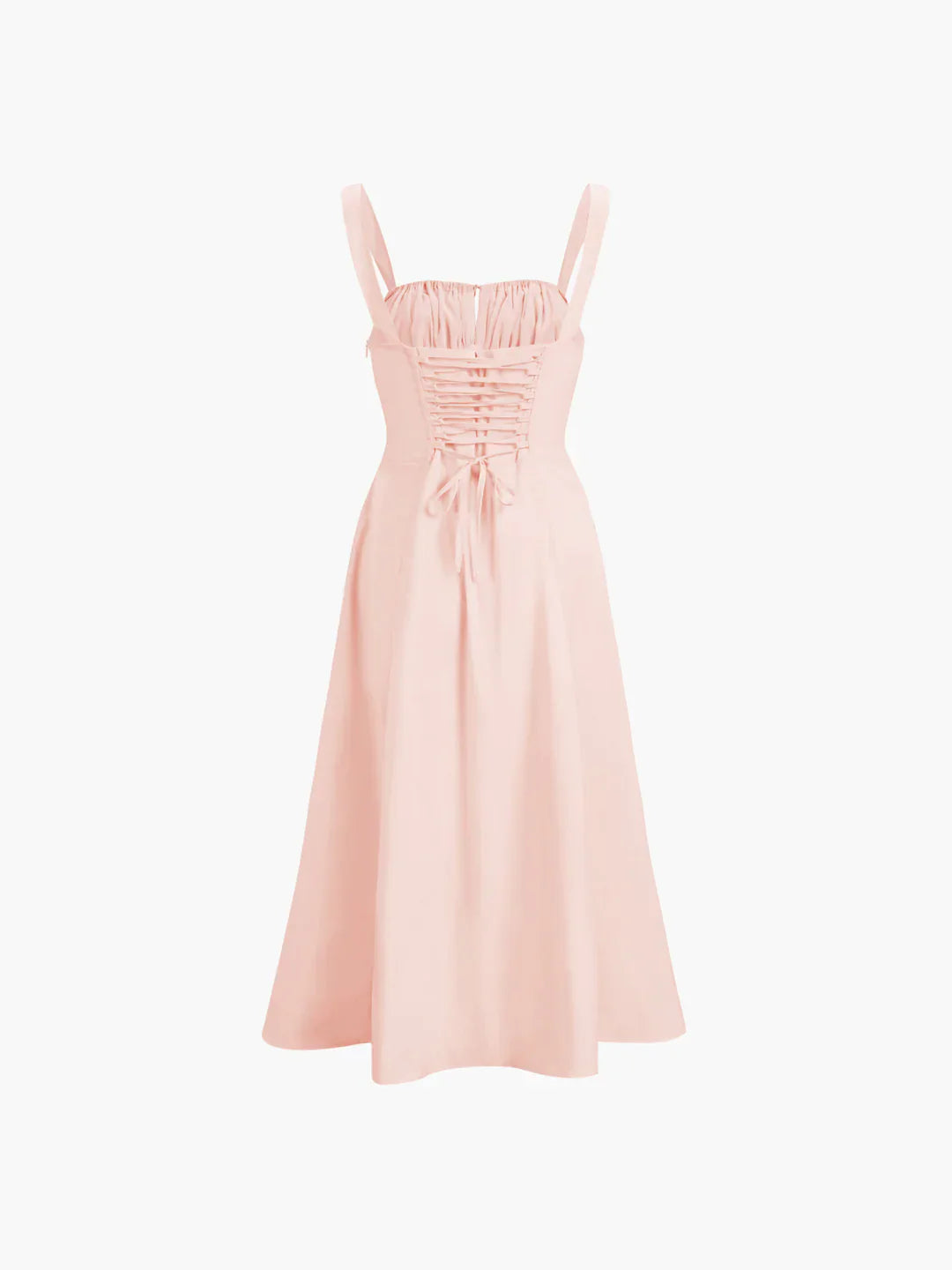 Saga® | Lace-up Long Sling Midi Dress