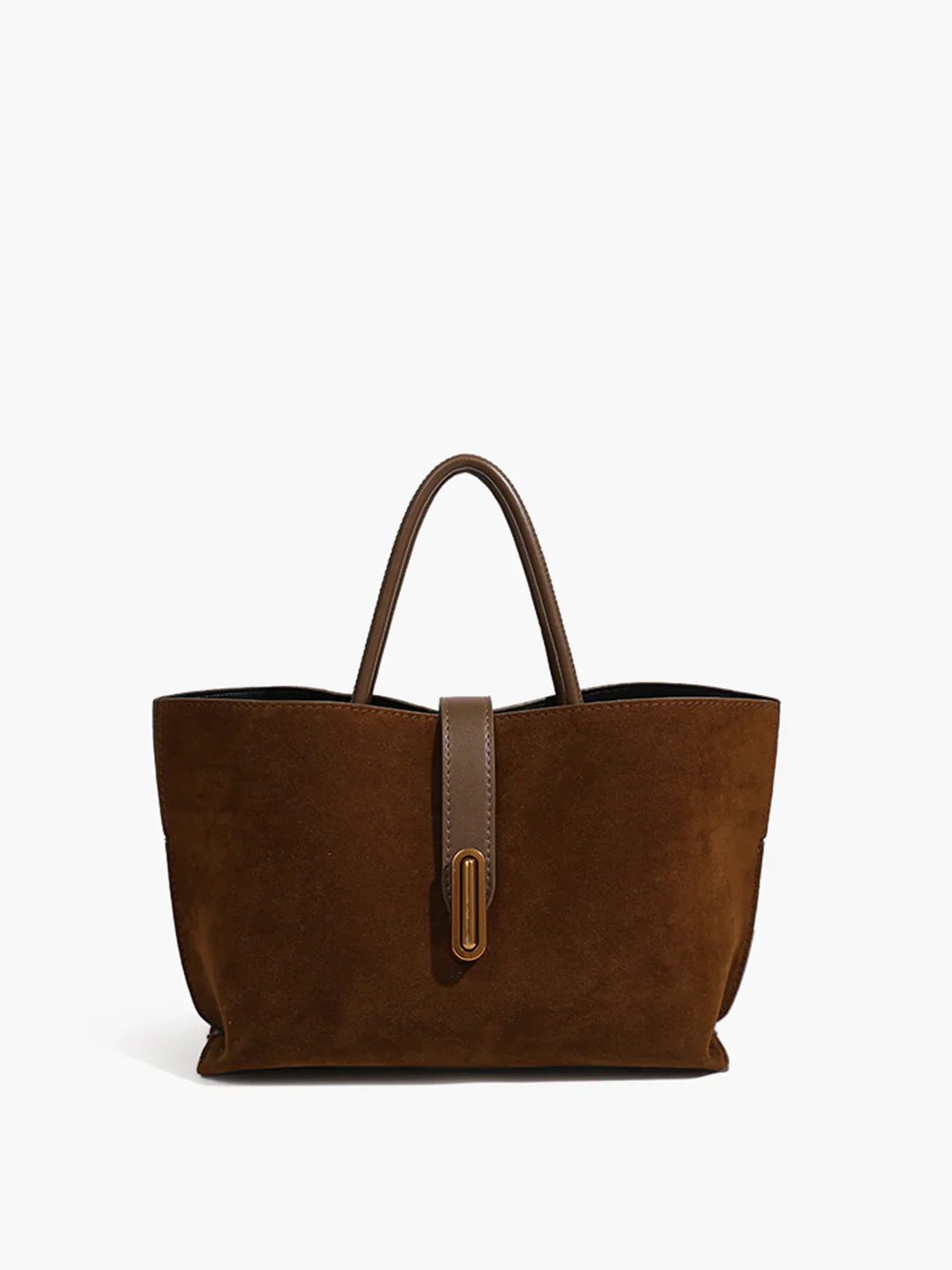 Petra® | Top Handle Suede Compartment Bag