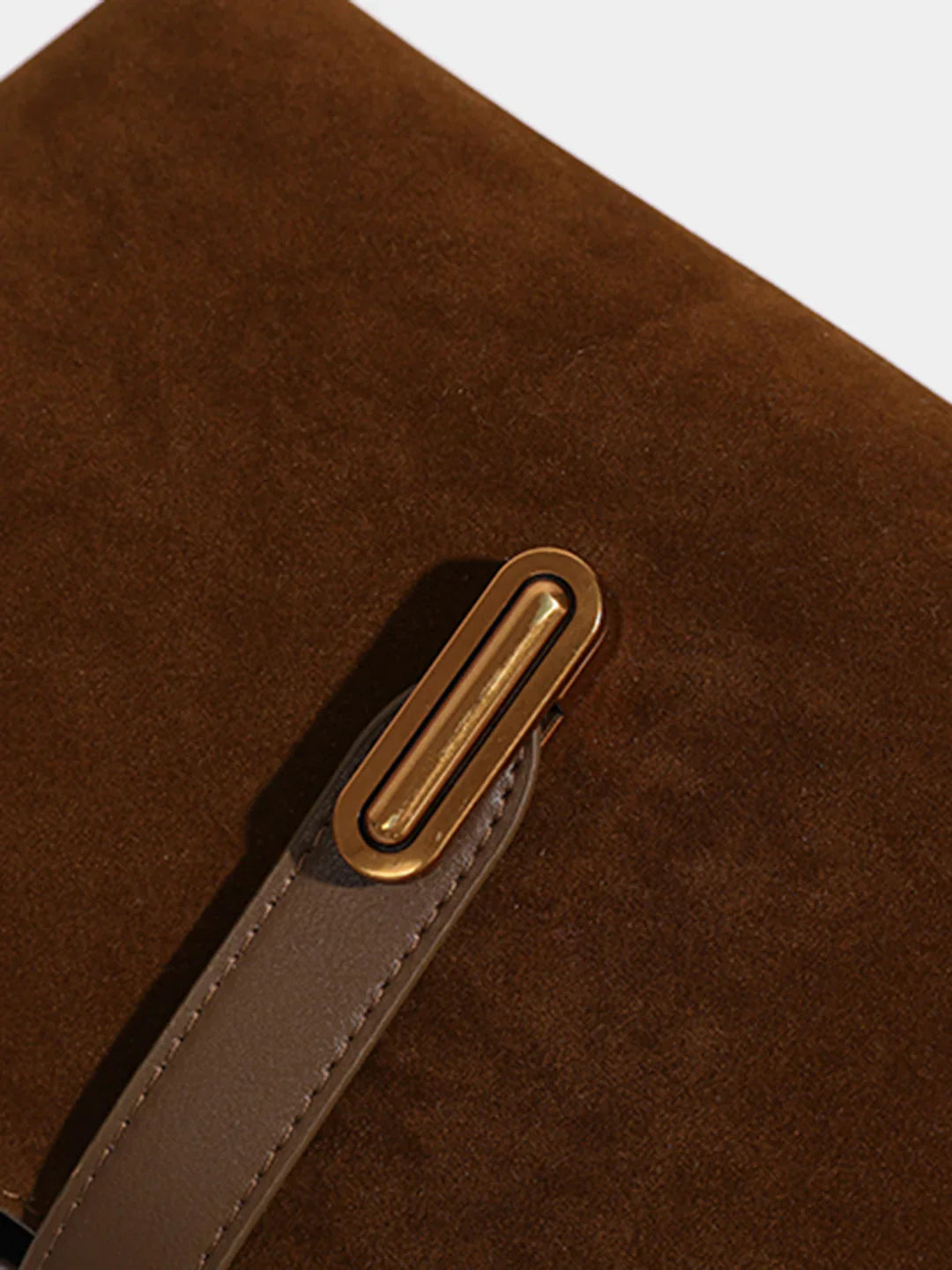 Petra® | Top Handle Suede Compartment Bag