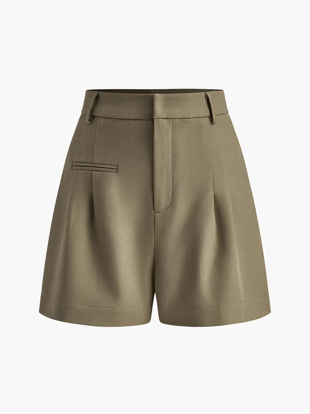 Leena® | Semi-Sheer Mid-Waist Shorts Without Belt