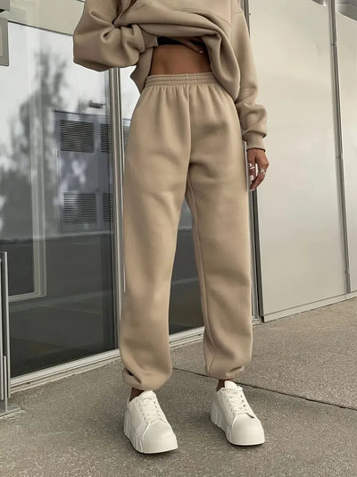 Vera® | Lapel Solid Color Zipped Casual Matching Set