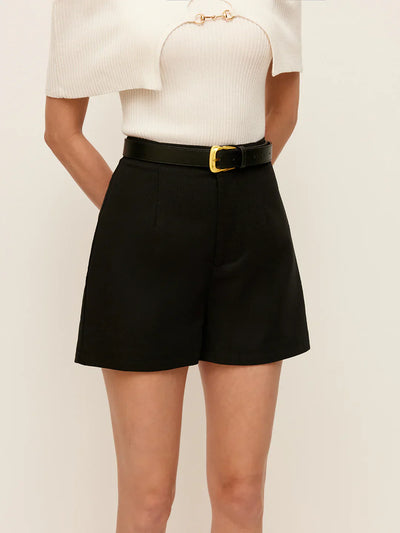 Nika® | Wide Leg Pocket Detail Shorts Without Belt