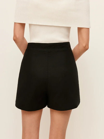 Nika® | Wide Leg Pocket Detail Shorts Without Belt