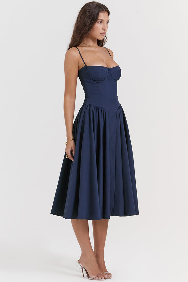 Celine Corset Midi Dress